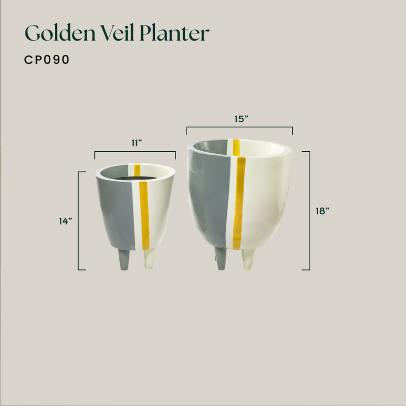 Golden Veil Planter