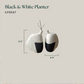 Black & White Planter