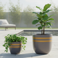 Gilded Grey Planter
