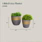 Gilded Grey Planter