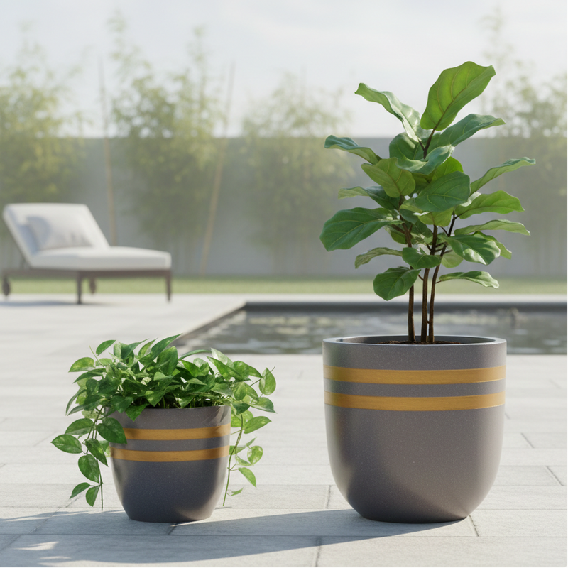 Platinum Band Planter